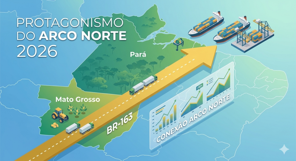 Rota do Sucesso: Arco Norte e BR-163 Lideram a Revolução Logística do Agro em 2026