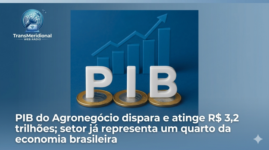 PIB do Agronegócio dispara e atinge R$ 3,2 trilhões;setor já representa um quarto da economia brasileira
