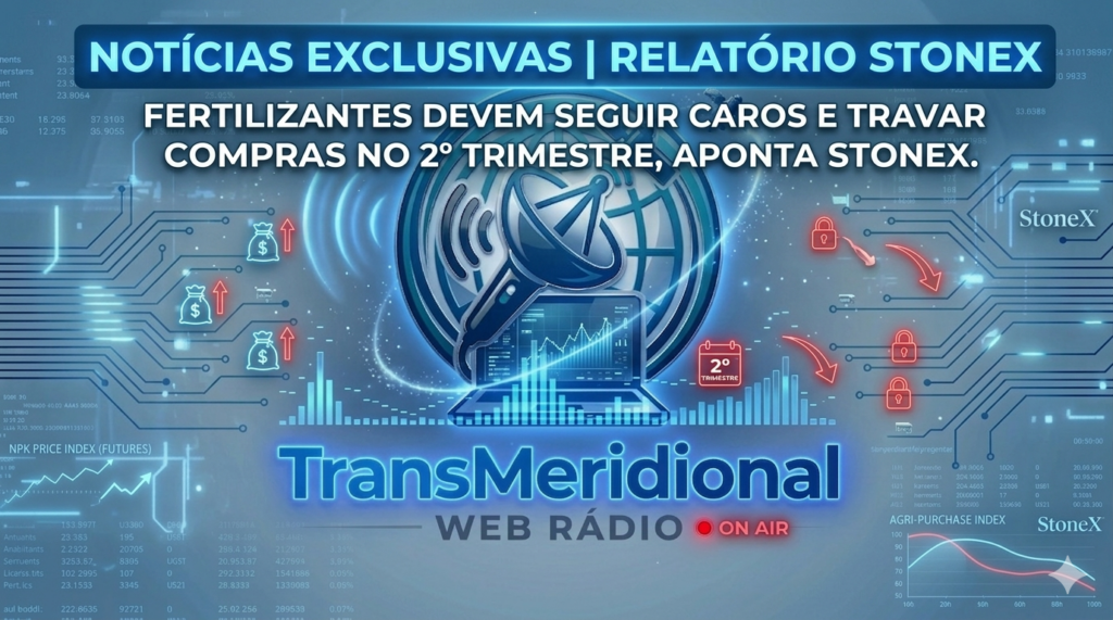 Fertilizantes devem seguir caros e travar compras no 2º trimestre, aponta StoneX.