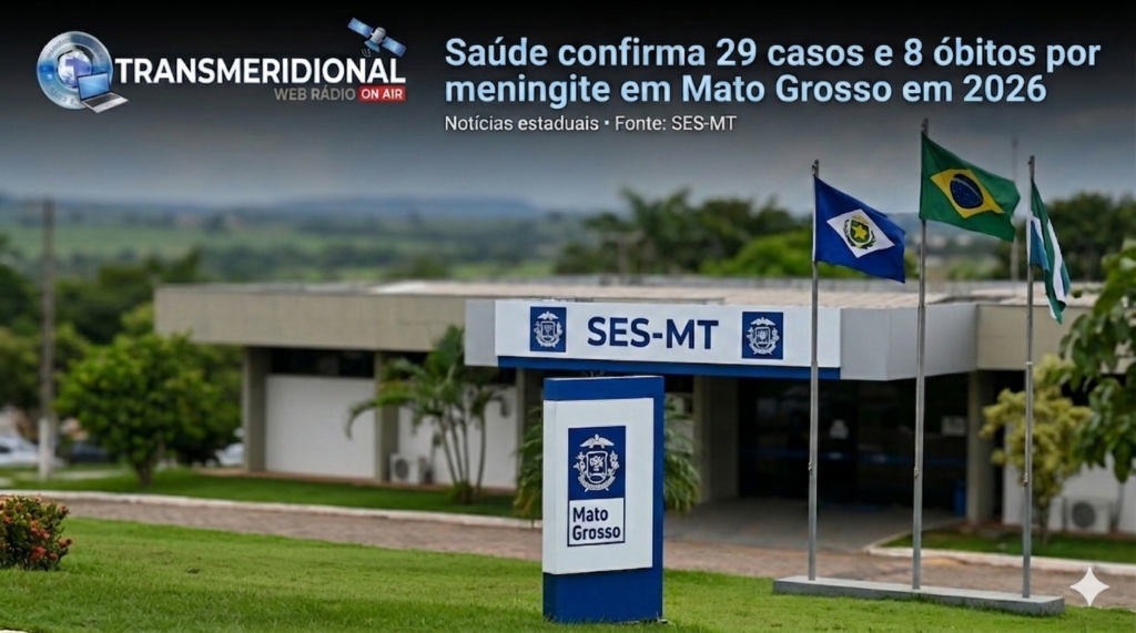 ALERTA – Saúde confirma 29 casos e 8 óbitos por meningite em Mato Grosso em 2026