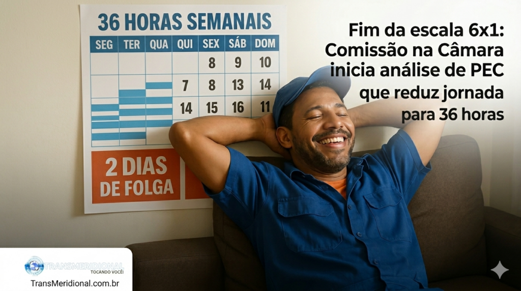 Fim da escala 6×1: Comissão na Câmara inicia análise de PEC que reduz jornada para 36 horas Fim da escala 6×1: Comissão na Câmara inicia análise de PEC que reduz jornada para 36 horas