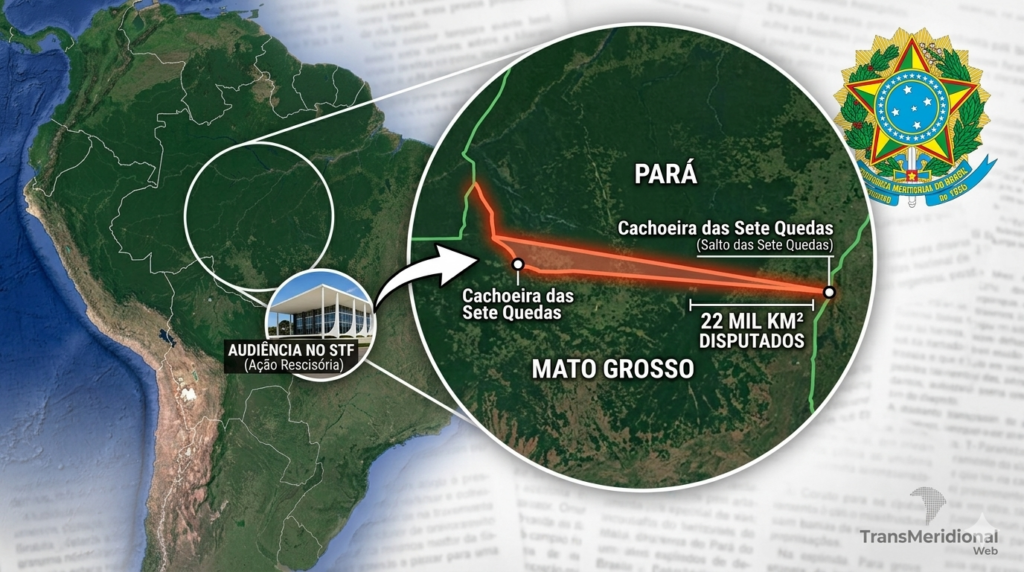 Disputa de 22 mil km² entre MT e Pará pode ser resolvida em audiência no STF Disputa de 22 mil km² entre MT e Pará pode ser resolvida em audiência no STF