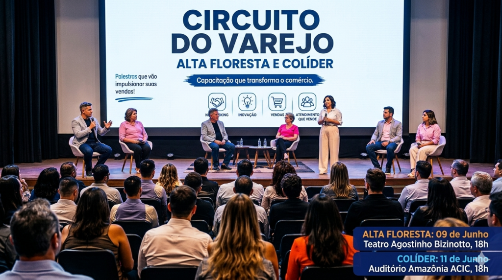 Sebrae e Fecomércio lançam Circuito do Varejo 2026 com foco em vendas digitais no norte de MT