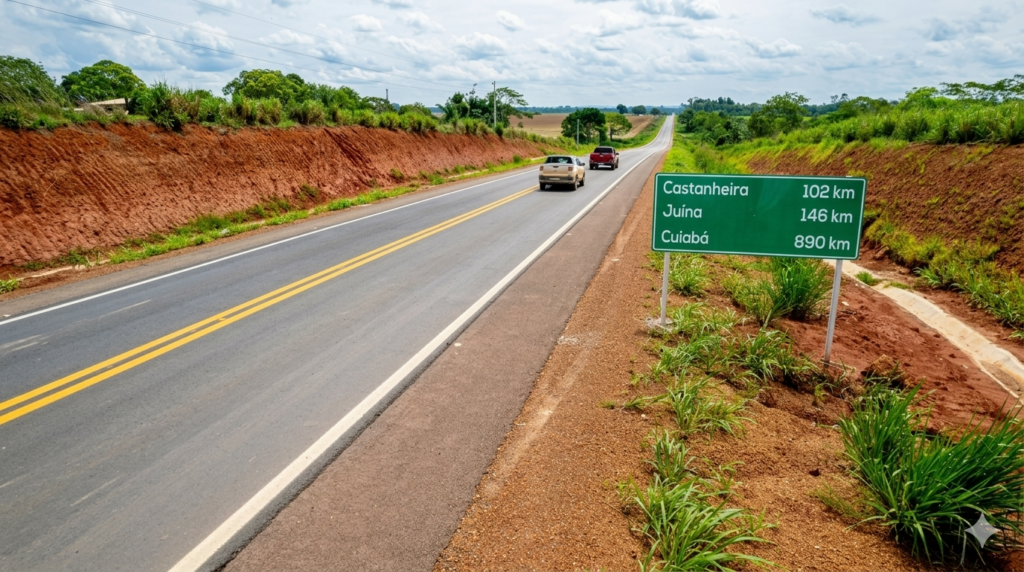 Sinfra cancela contratos com empreiteiras por erros em obras na rodovia MT-170