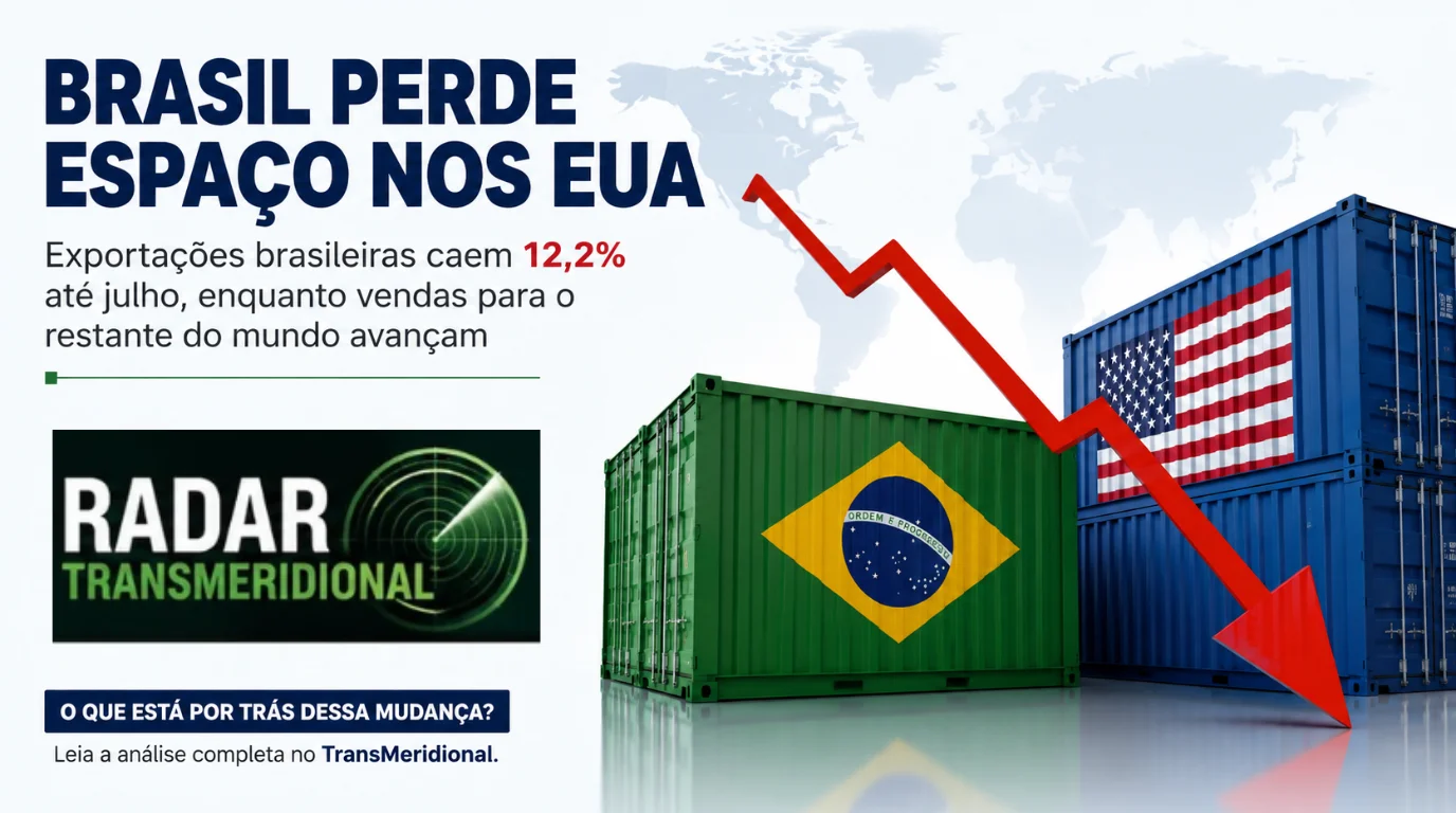 EUA perdem espaço na pauta brasileira e tarifa deixa de ser a única explicação EUA perdem espaço na pauta brasileira e tarifa deixa de ser a única explicação