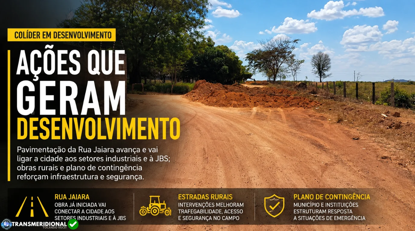 Ações que geram desenvolvimento: Colíder começa a conectar infraestrutura, produção e segurança Ações que geram desenvolvimento: Colíder começa a conectar infraestrutura, produção e segurança