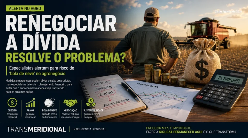 Renegociar a dívida resolve o problema? Especialistas alertam para risco de “bola de neve” no agro Renegociar a dívida resolve o problema? Especialistas alertam para risco de “bola de neve” no agro