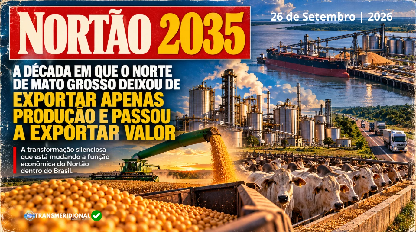 NORTÃO 2035 | A década em que o Norte de Mato Grosso deixou de exportar apenas produção e passou a exportar valor