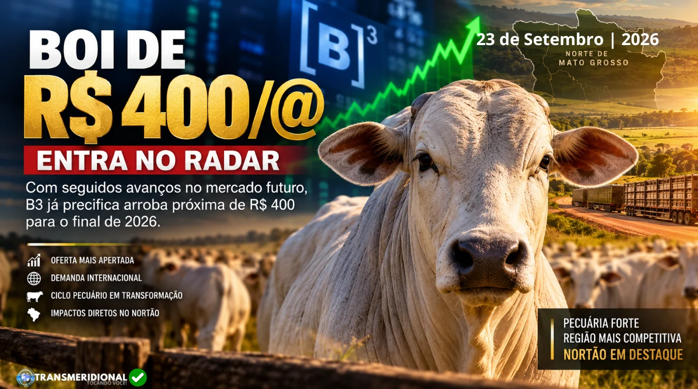 Boi de R$ 400/@ entra no radar e acende alerta sobre nova fase da pecuária brasileira