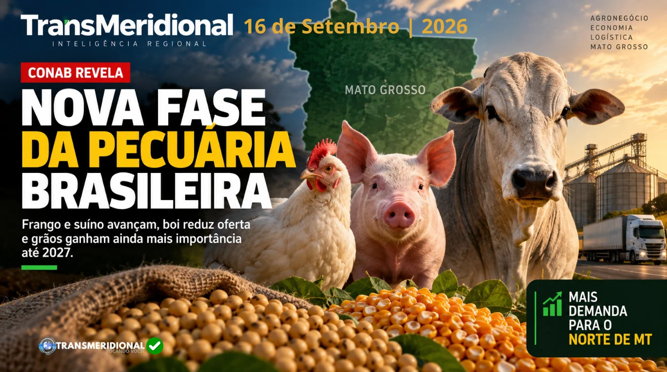 A Virada da Proteína Animal: O Ciclo de Retenção do Boi e a Expansão de Aves e Suínos Reconfiguram a Economia Agropecuária no Norte de Mato Grosso A Virada da Proteína Animal: O Ciclo de Retenção do Boi e a Expansão de Aves e Suínos Reconfiguram a Economia Agropecuária no Norte de Mato Grosso