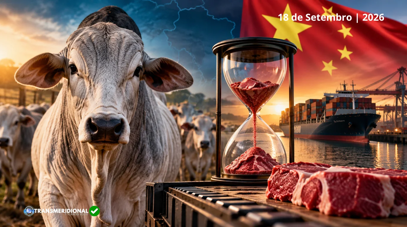 Em 2027, cota chinesa para carne pode durar apenas três meses e acende alerta na pecuária brasileira