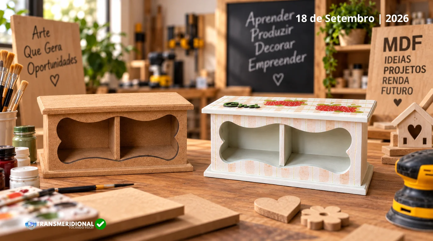 Produção de Artesanato em MDF abre inscrições gratuitas em Colíder e oferece oportunidade de qualificação e geração de renda