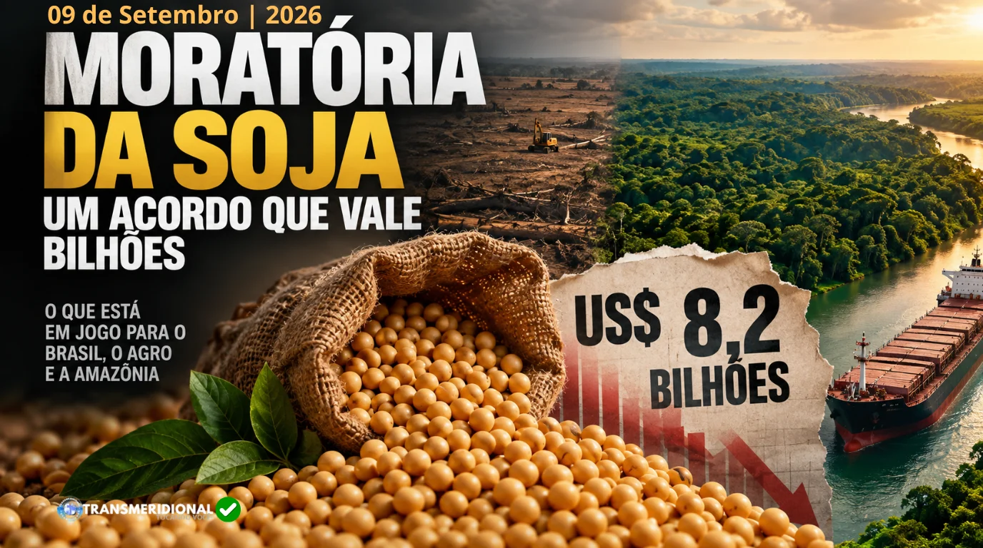 Soja desmatamento mata nativa navio style=