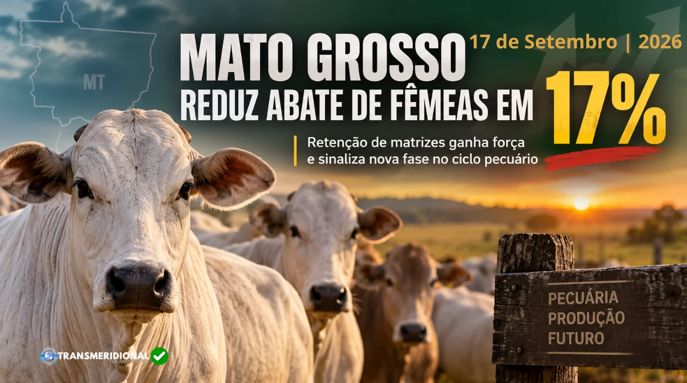 Mato Grosso reduz abate de fêmeas em 17% e reforça sinais de virada no ciclo pecuário