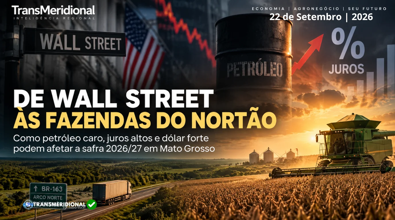 Petróleo, juros e dólar: alerta de Wall Street pode chegar às fazendas do Nortão