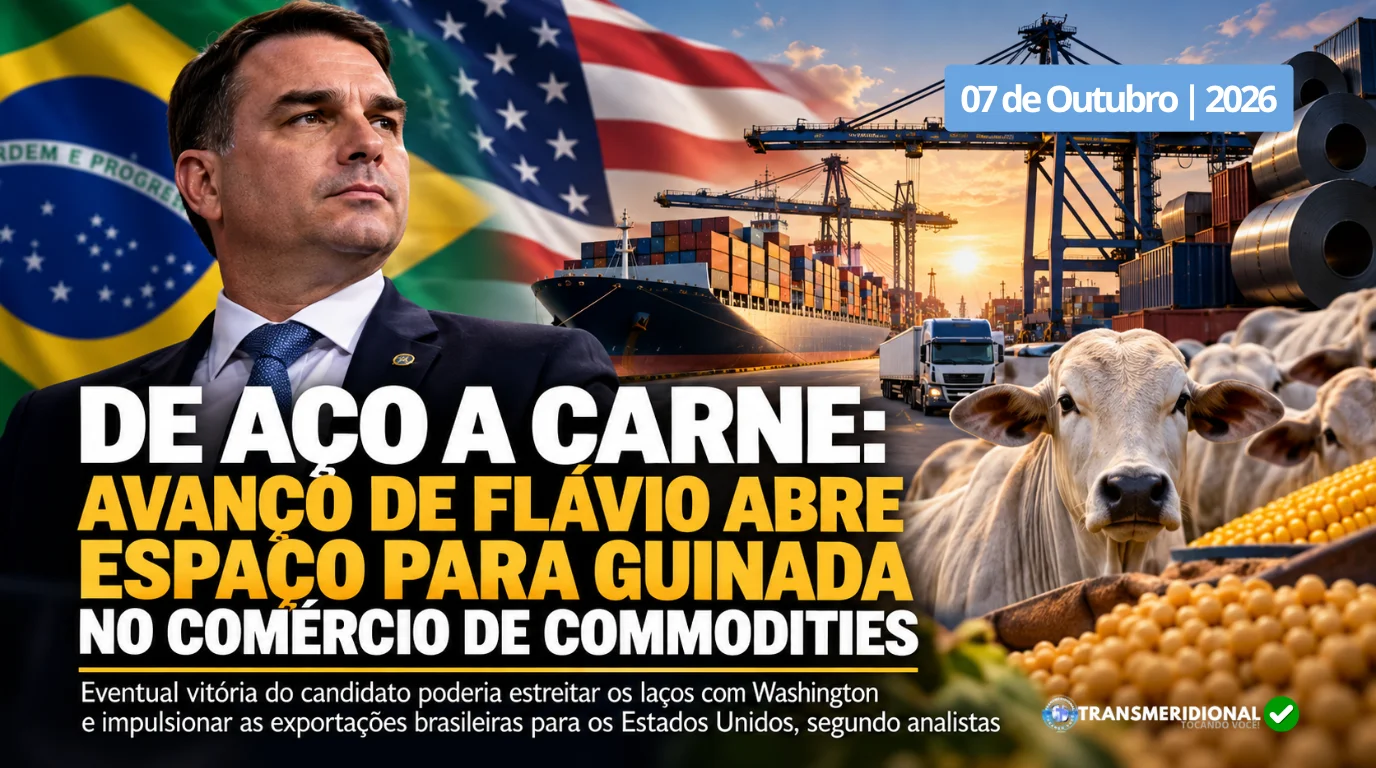 Efeito Fl&aacute;vio Bolsonaro: De a&ccedil;o a carne; uma poss&iacute;vel guinada comercial coloca os Estados Unidos no radar do agro brasileiro
