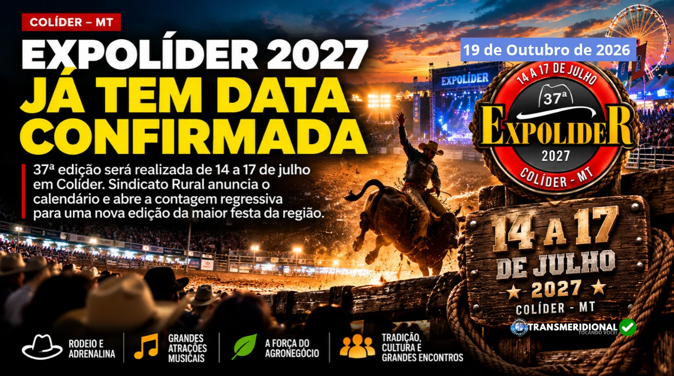 Expol&iacute;der 2027 tem data confirmada: 37&ordf; edi&ccedil;&atilde;o ser&aacute; realizada de 14 a 17 de julho, em Col&iacute;der