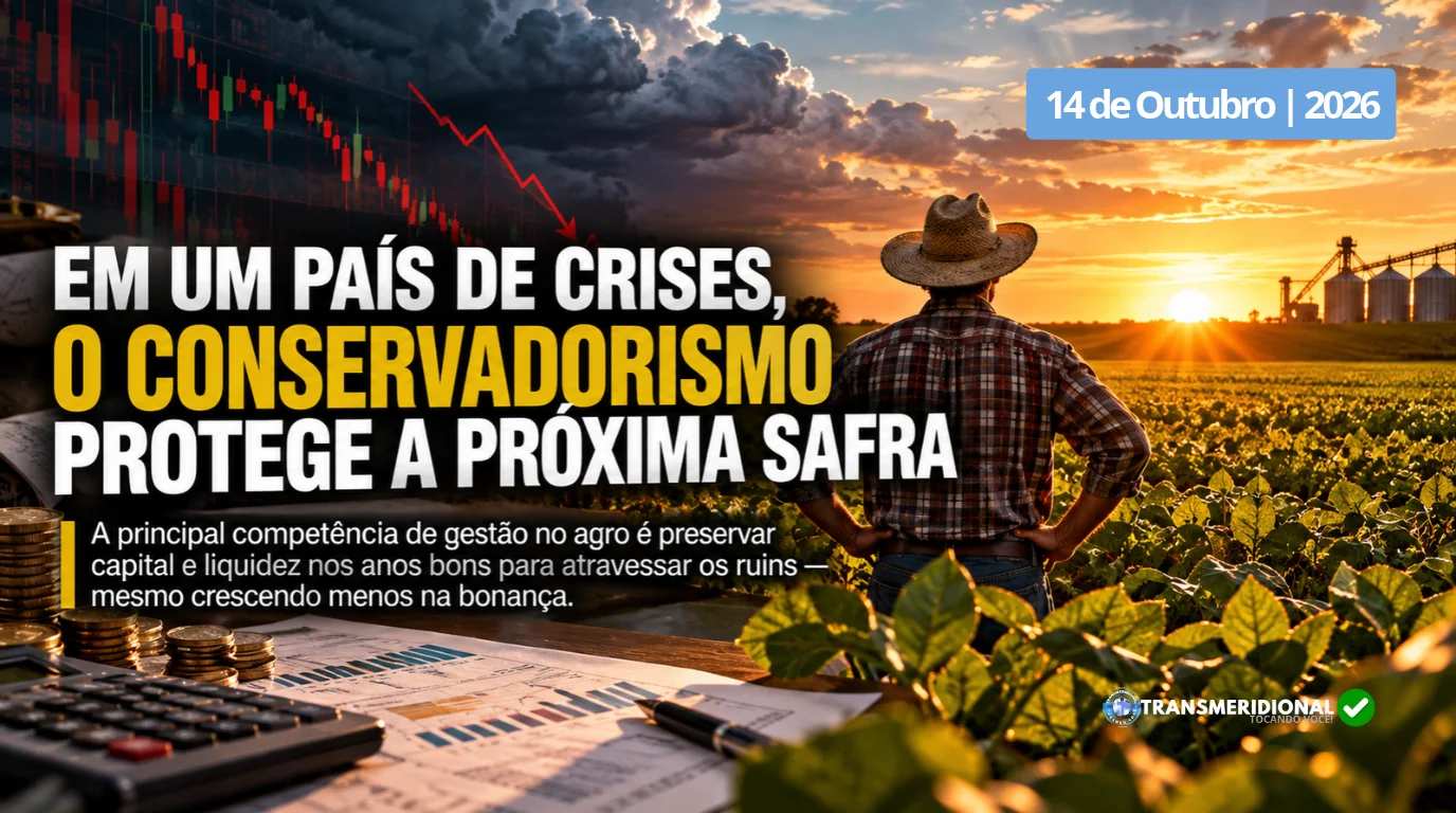 No agro do Nort&atilde;o, crescer menos pode ser a decis&atilde;o que salva a pr&oacute;xima safra