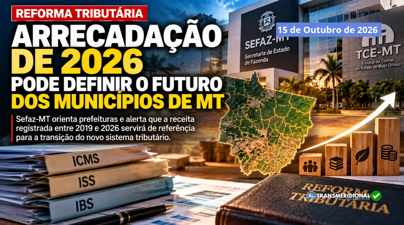 Reforma tributária coloca arrecadação de 2026 no centro do futuro financeiro dos municípios de Mato Grosso Reforma tributária coloca arrecadação de 2026 no centro do futuro financeiro dos municípios de Mato Grosso